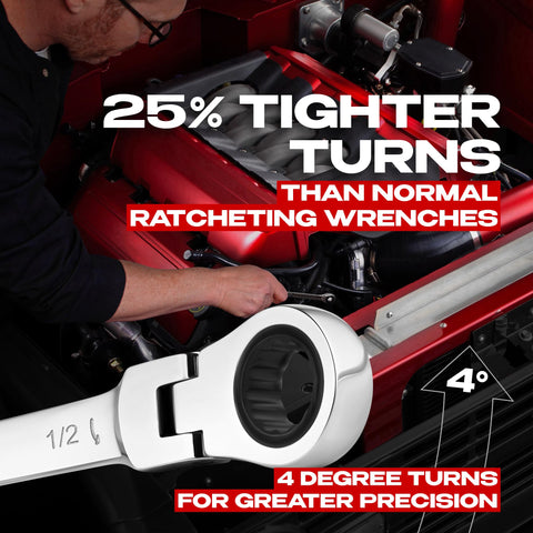 Jaeger 90-tooth 12-point box end for fast, precise turning