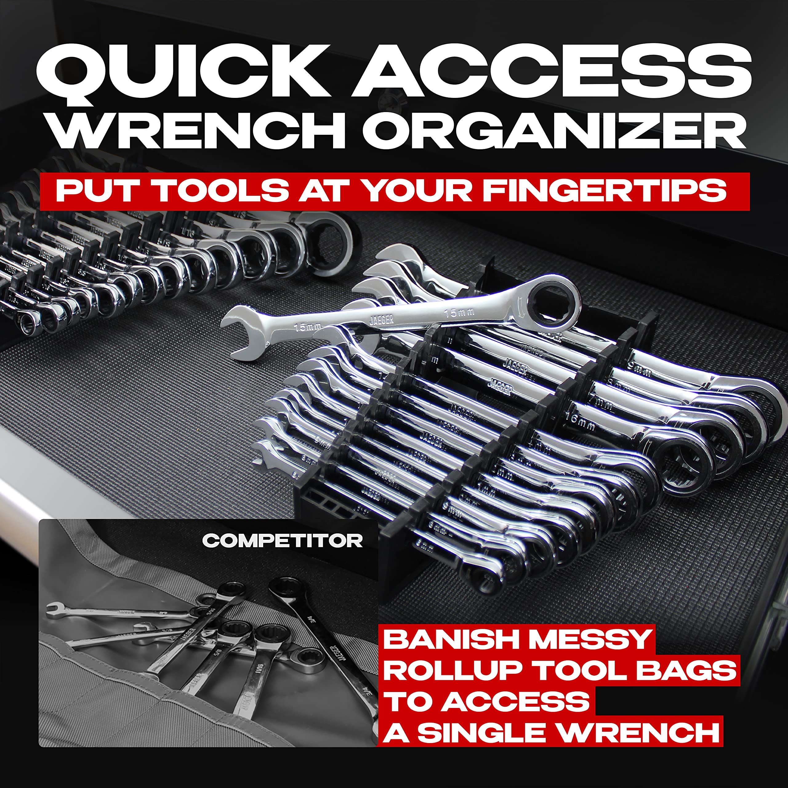 Jaeger TightSpot 26pc ideal for professional mechanics and DIY projects.