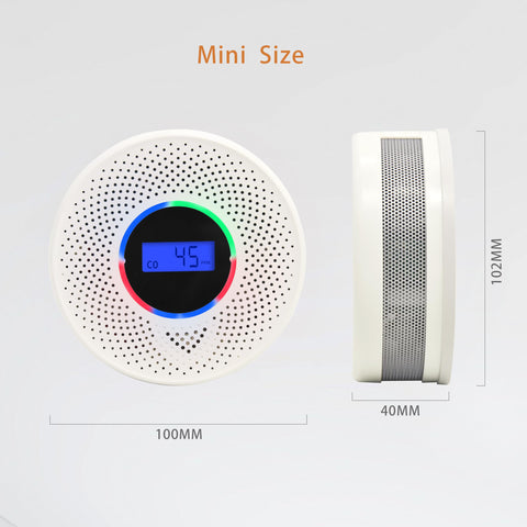 JAEHSKA CO and smoke detector LCD display with real-time levels