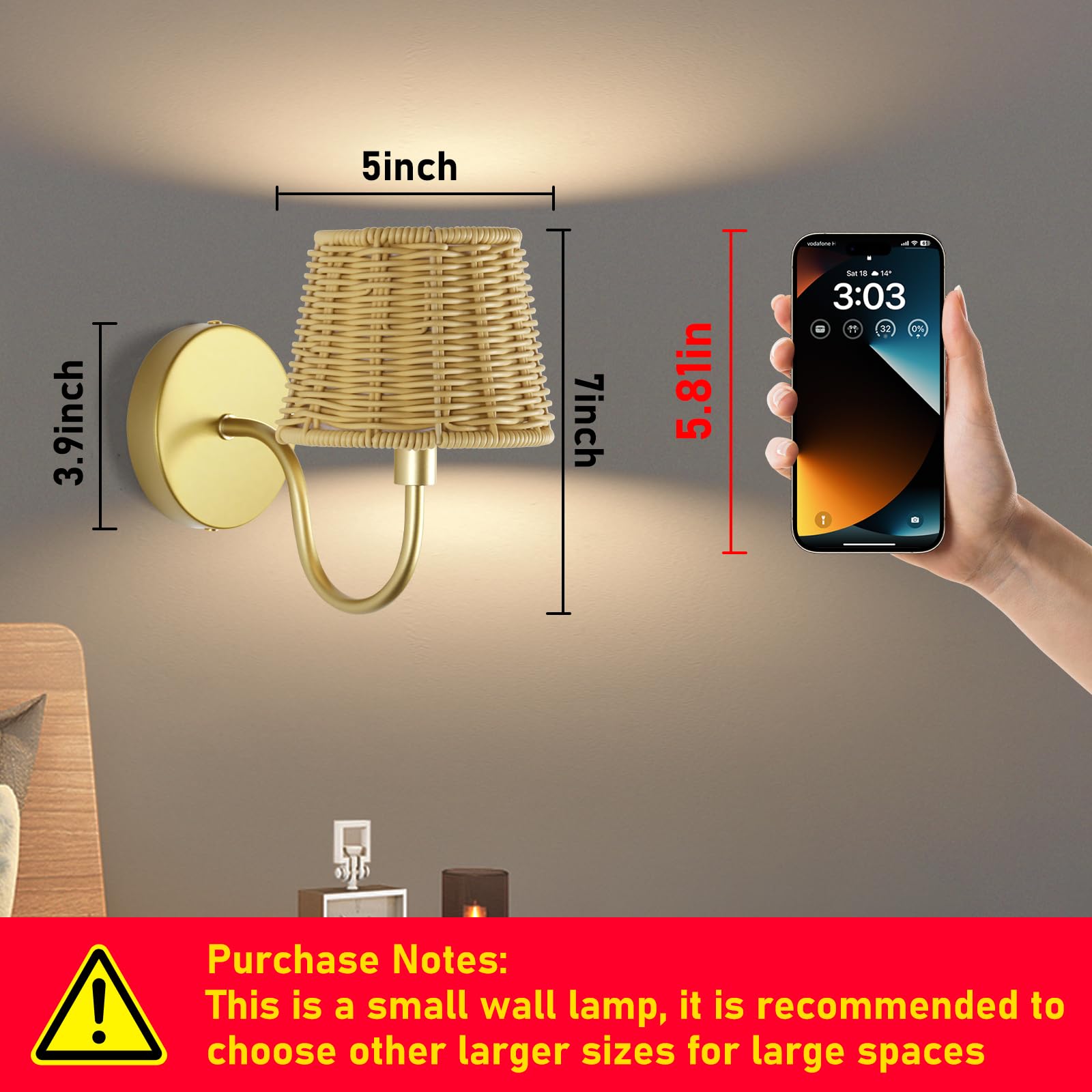 Jaenmsa entryway hallway light with soft ambient glow