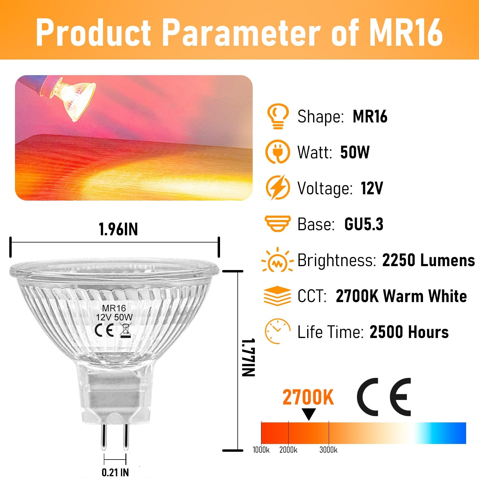 Jaenmsa MR16 12V bulbs ideal for landscape and indoor flood lighting
