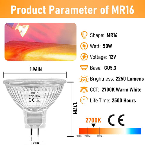 Jaenmsa MR16 12V bulbs ideal for landscape and indoor flood lighting