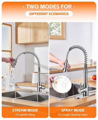 Jafeton 360° swivel spray directs water to every corner