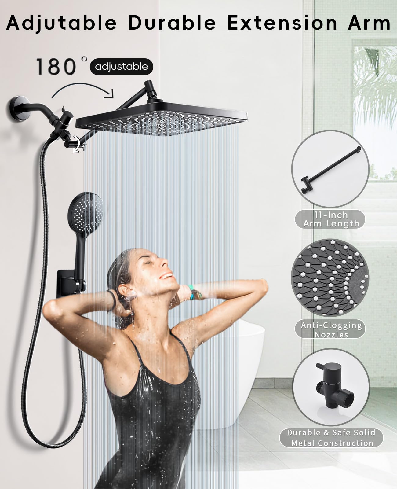Jafeton Starry Sky tool-free setup speeds up bathroom upgrades.
