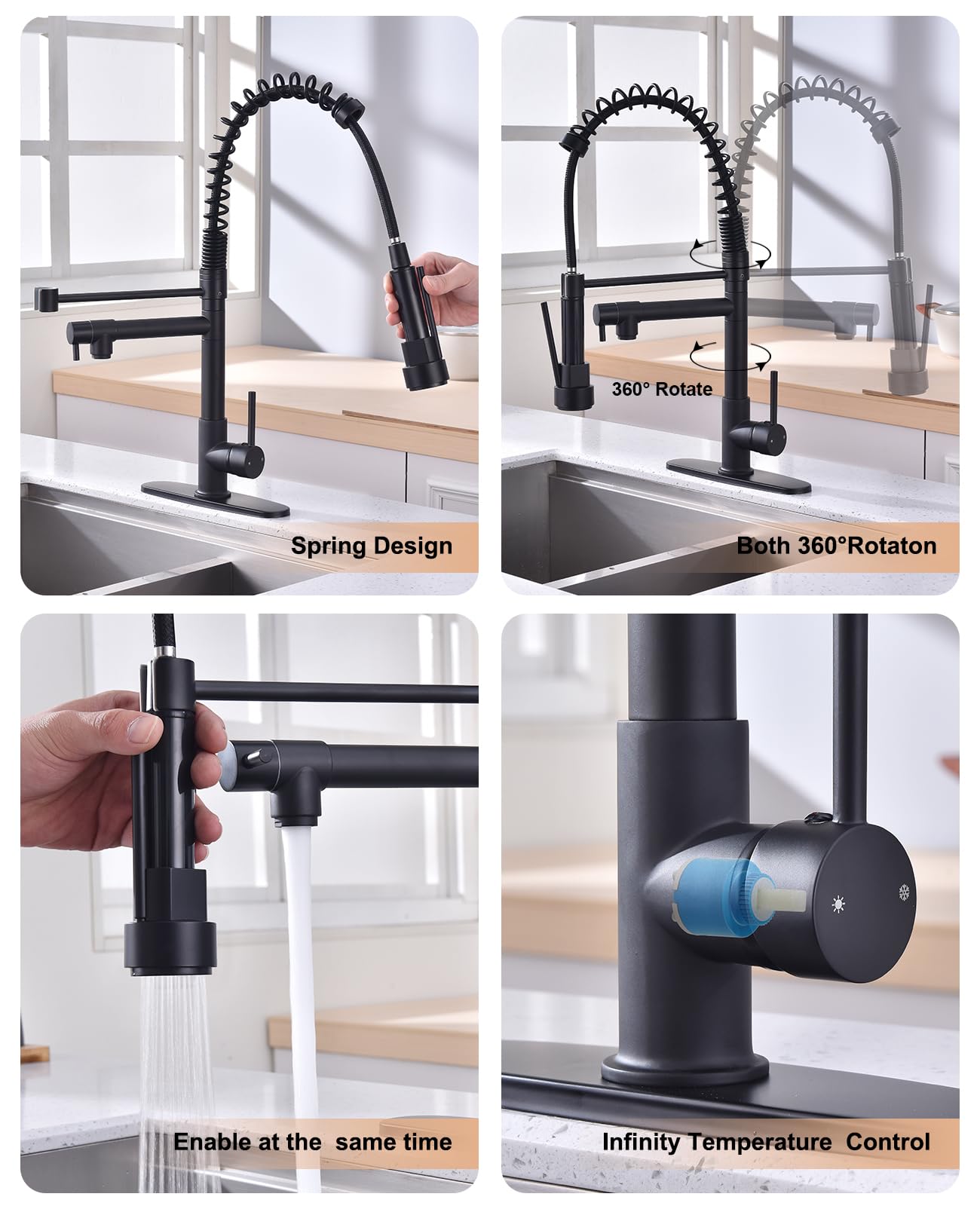 Jafeton SUS304 stainless steel faucet for safe water