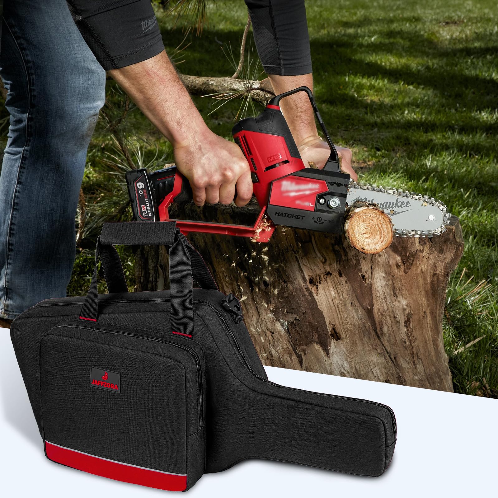Jaffzora padded handle and detachable strap for easy carrying