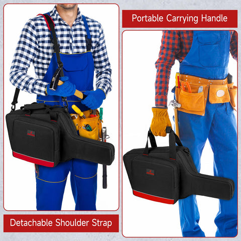 Jaffzora waterproof fabric chainsaw bag keeps gear dry