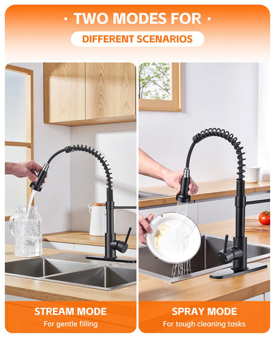 Jafeton fingerprint-resistant coating keeps the faucet looking clean with less effort.