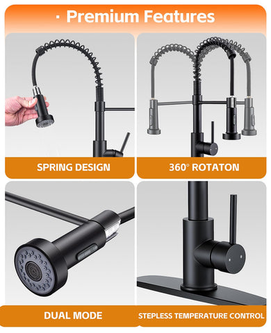 Jafeton SUS304 stainless steel faucet emphasizes safe, lead-free water for daily use.