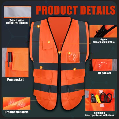 JaGely vest pocket close-up illustrating tool and certificate storage
