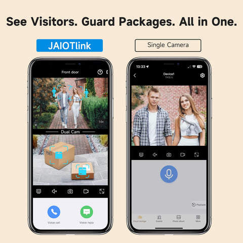 JAIOTlink wireless doorbell with chime shows included storage option
