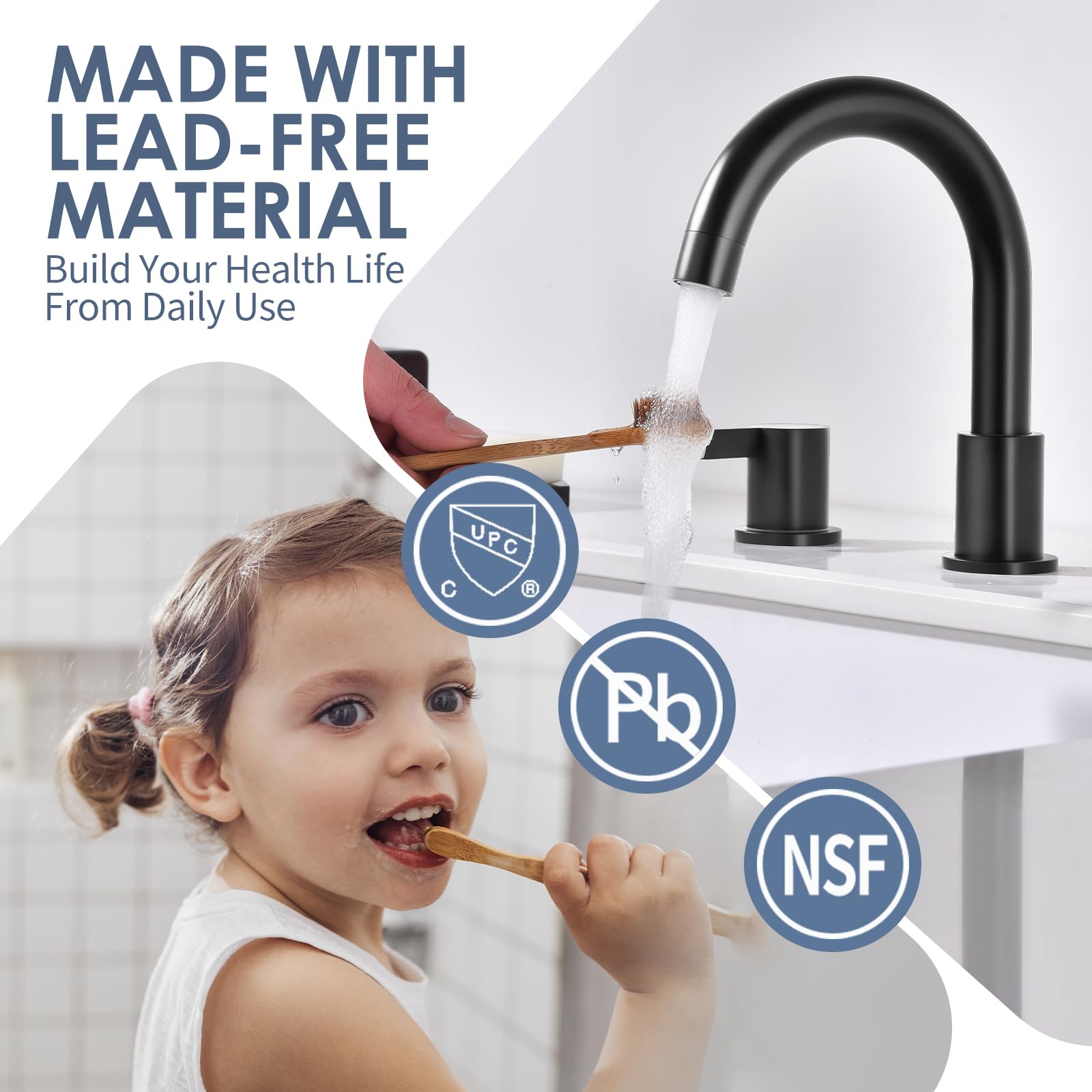 JAKARDA 360-degree swivel spout for full sink access