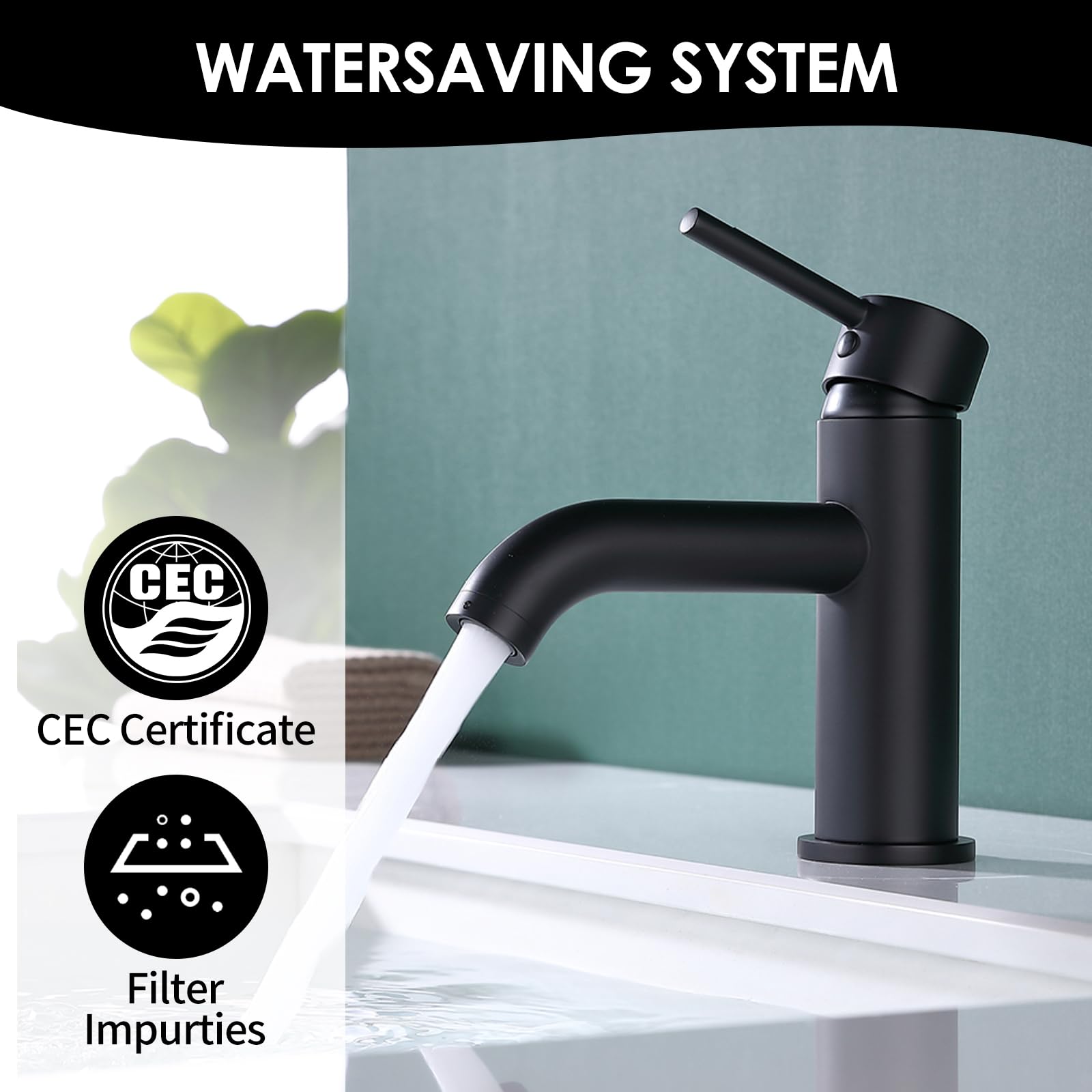JAKARDA 4-inch escutcheon covers for a clean, seamless three-hole sink installation.