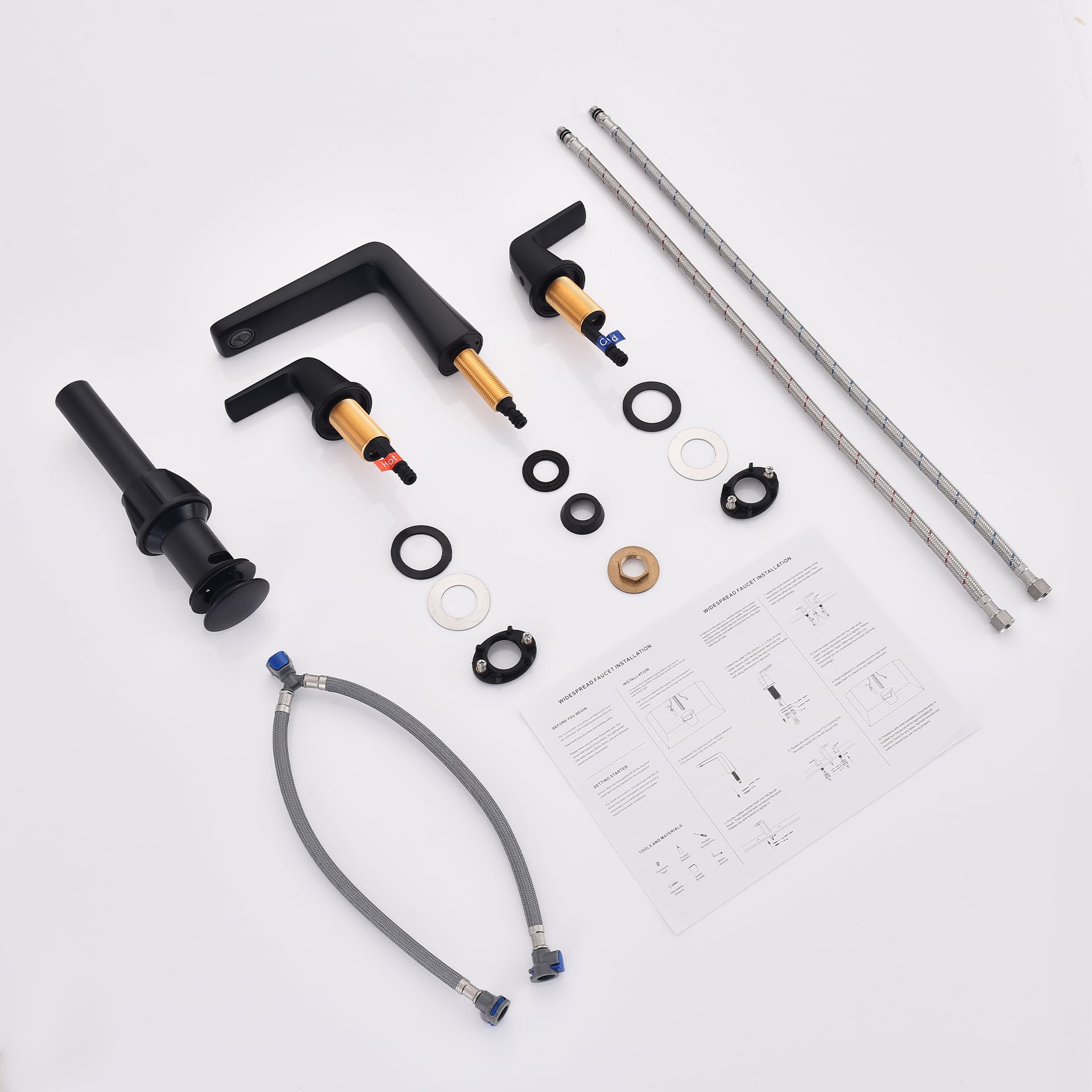 Jakarda quick-connect supply lines simplify installation and reduce setup time.