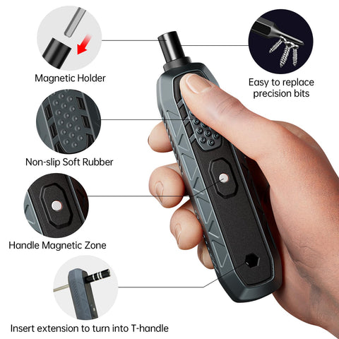JAKEMY flat, non-rolling handle provides steadier torque during repairs
