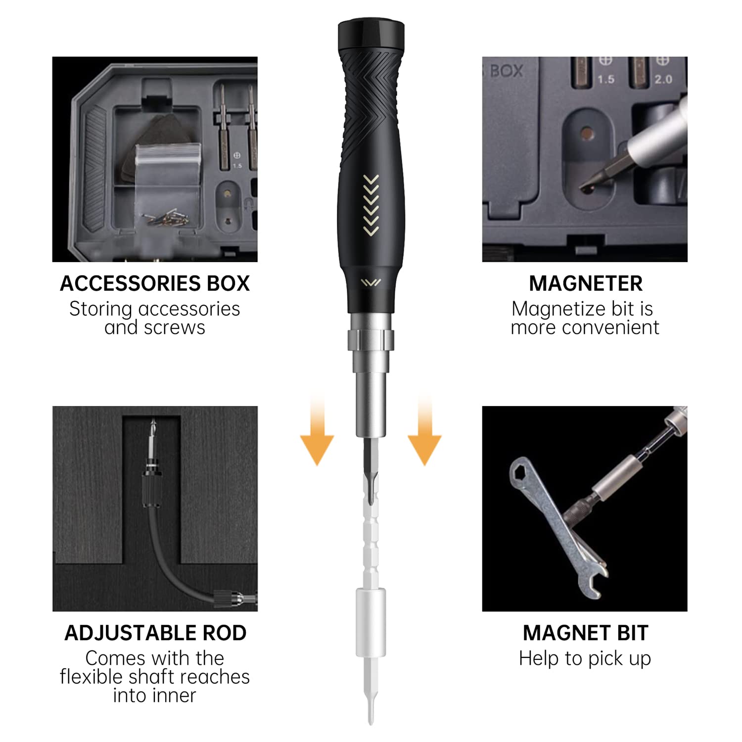 JAKEMY T6 Torx bit in use for device maintenance