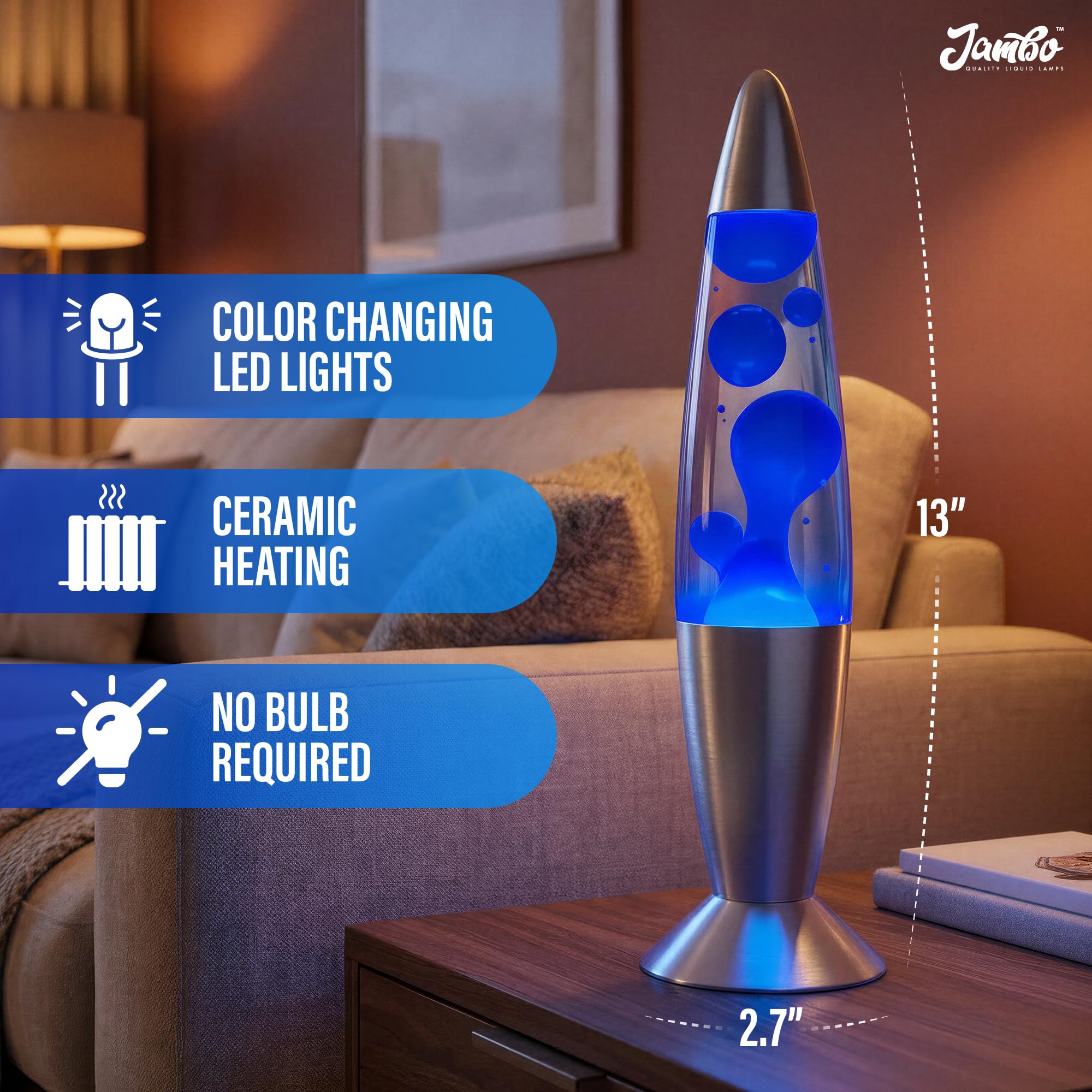 JAMBO lamp on a teen desk adds dynamic color for focus and mood