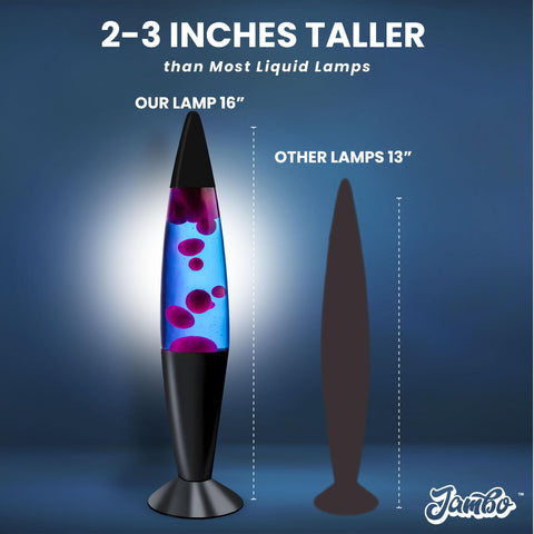 JAMBO bedroom decor featuring blue-purple wax motion with soft light.