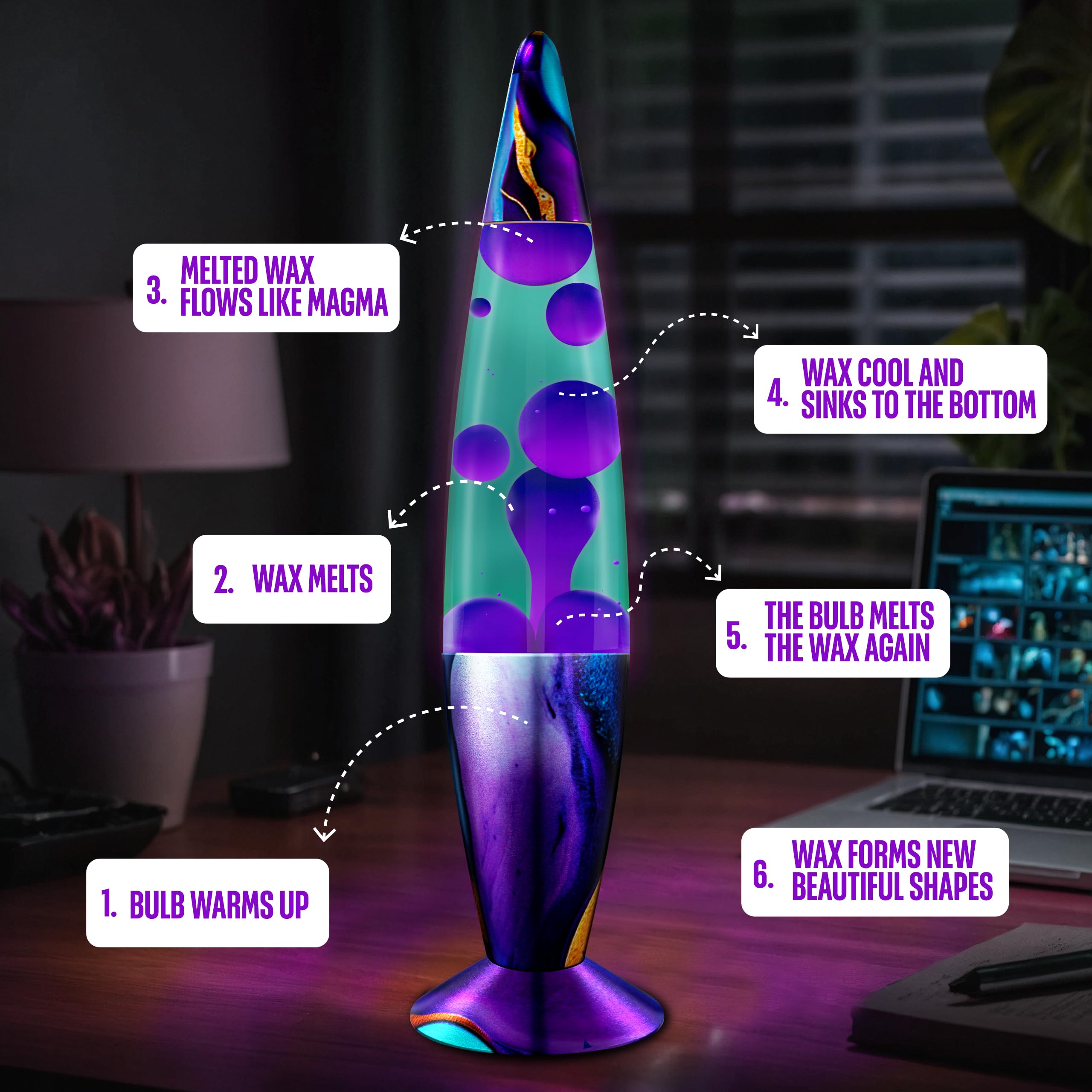 JAMBO desk nightlight teal lamp for focused workspaces.