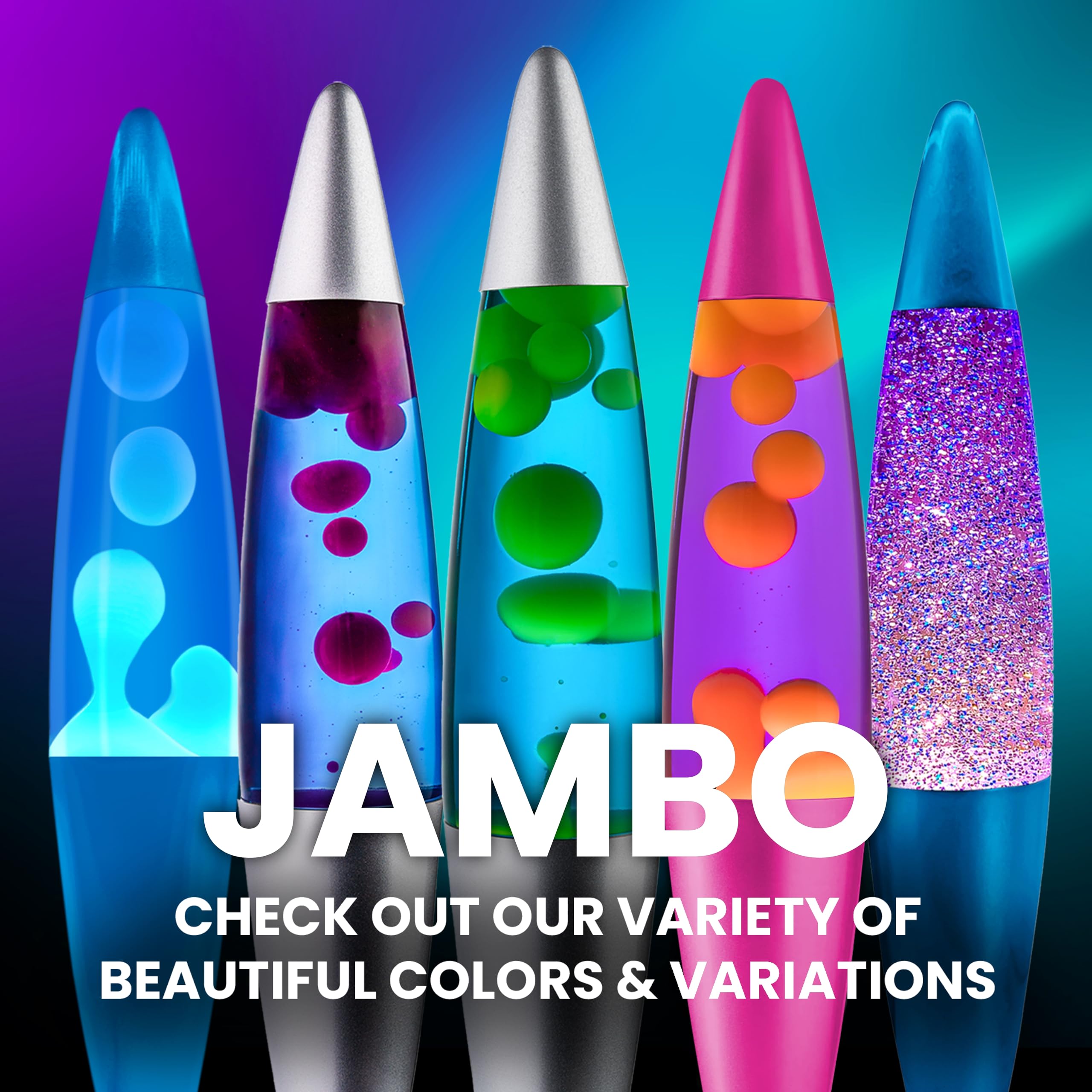 Durable JAMBO lamp designed for long lasting home use.