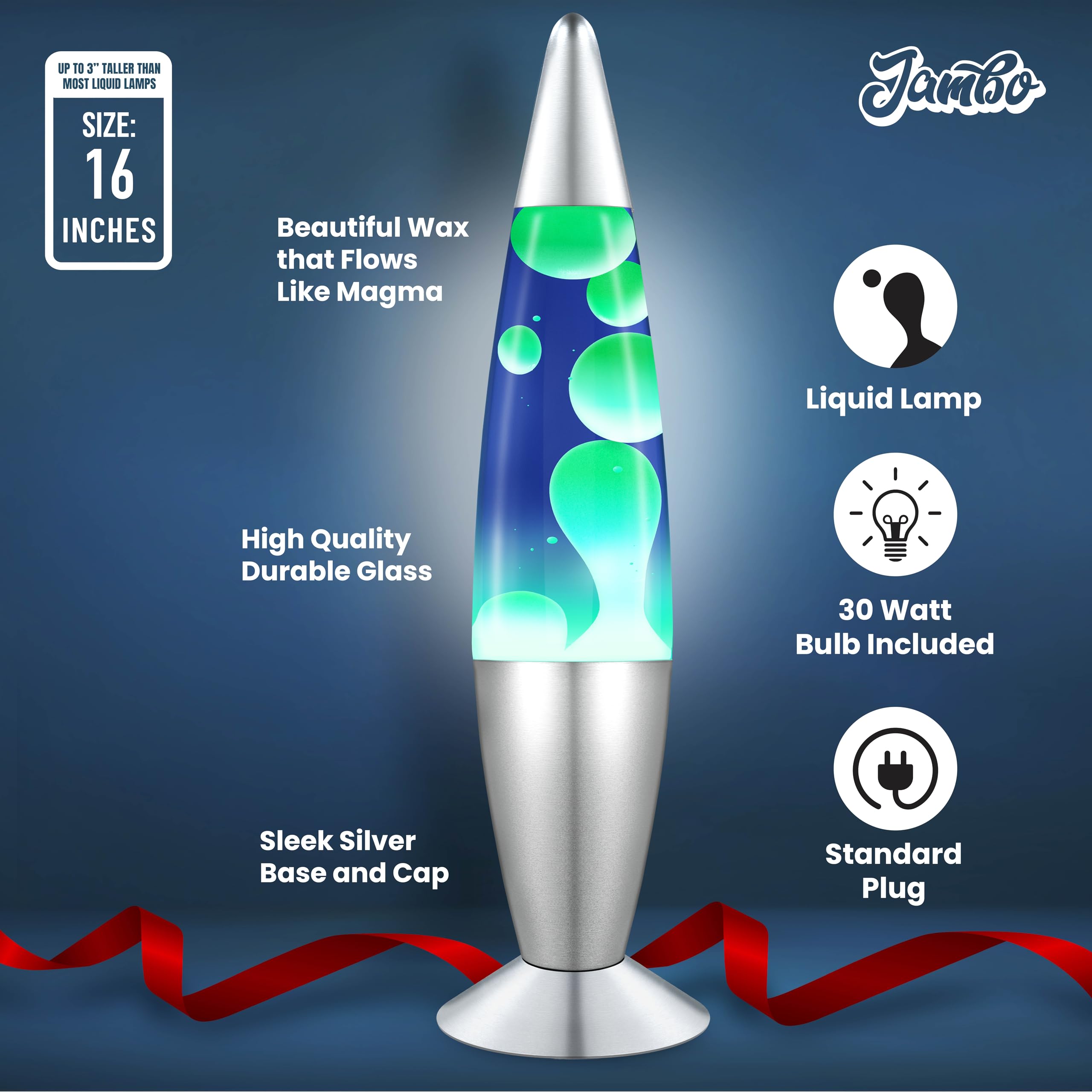 JAMBO kid-friendly night light with gentle motion and soothing glow