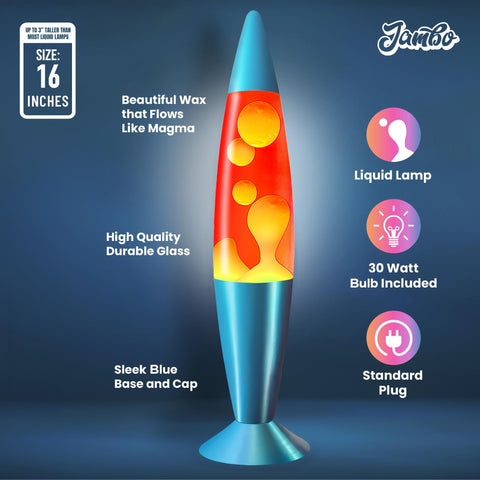 JAMBO liquid lamp amber wax drops ideal desk lighting