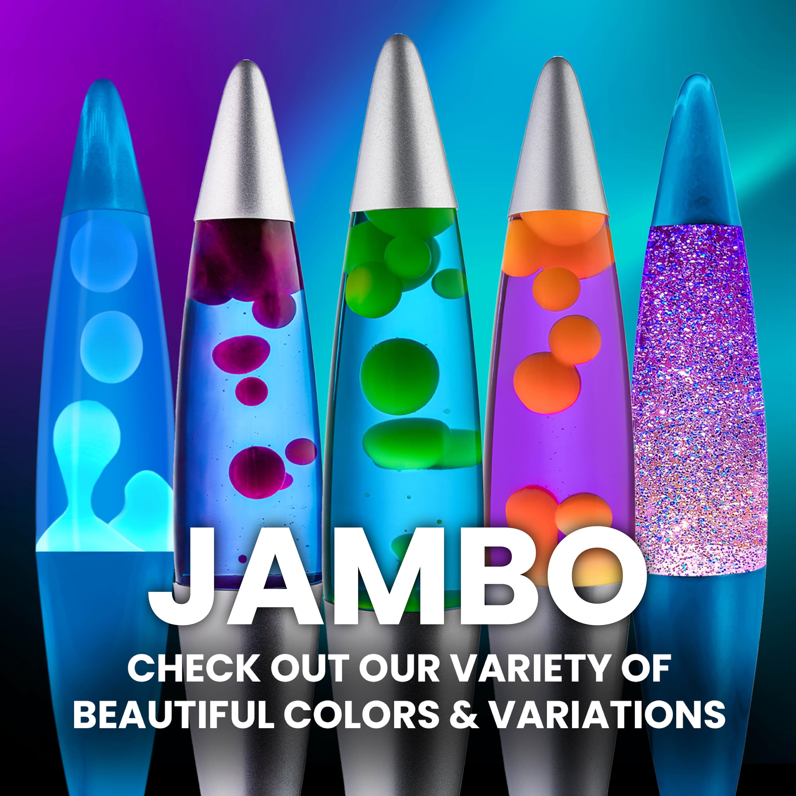 JAMBO liquid lamp durable construction for long lasting decor