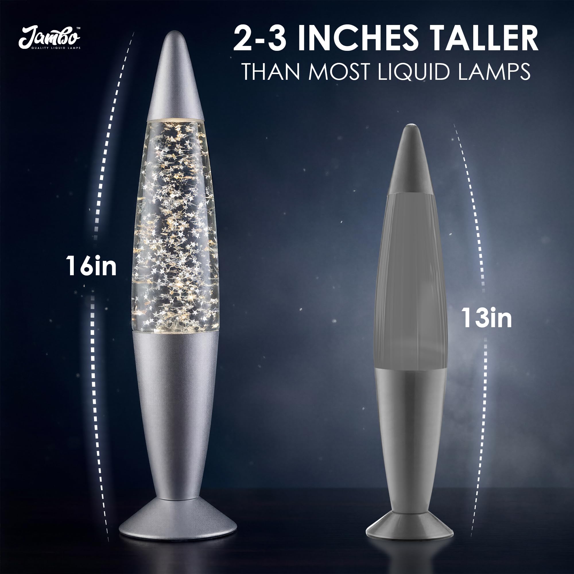 JAMBO liquid motion lamp easy setup for instant mood lighting.