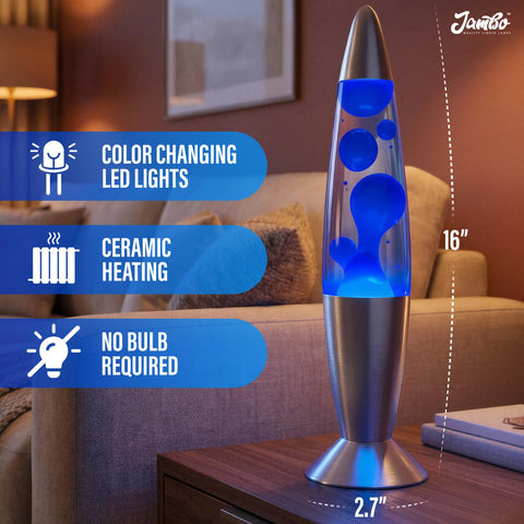 JAMBO magma lamp night light for bedrooms and offices.