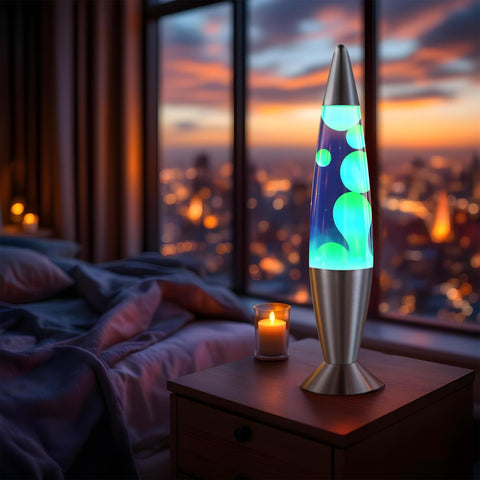 JAMBO magma motion night light creates mesmerizing color changes for relaxing evenings