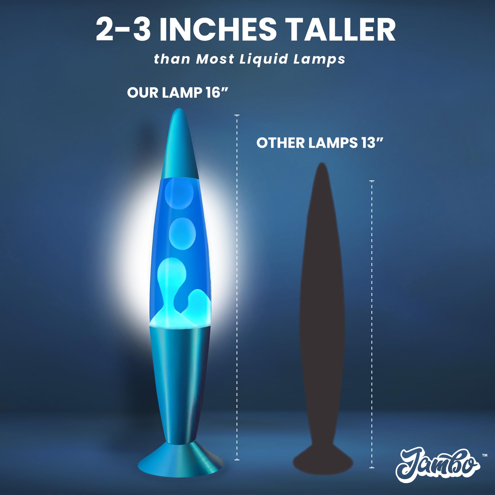 JAMBO modern decor lamp with blue wax for contemporary interiors