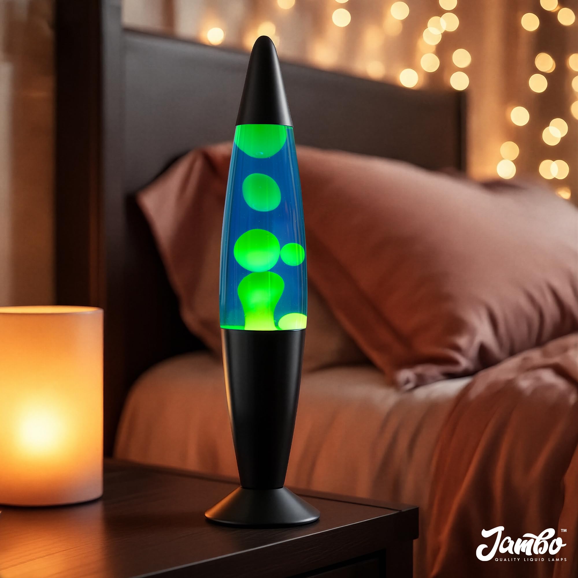 JAMBO motion lamp on desk provides gentle mindfulness focus.