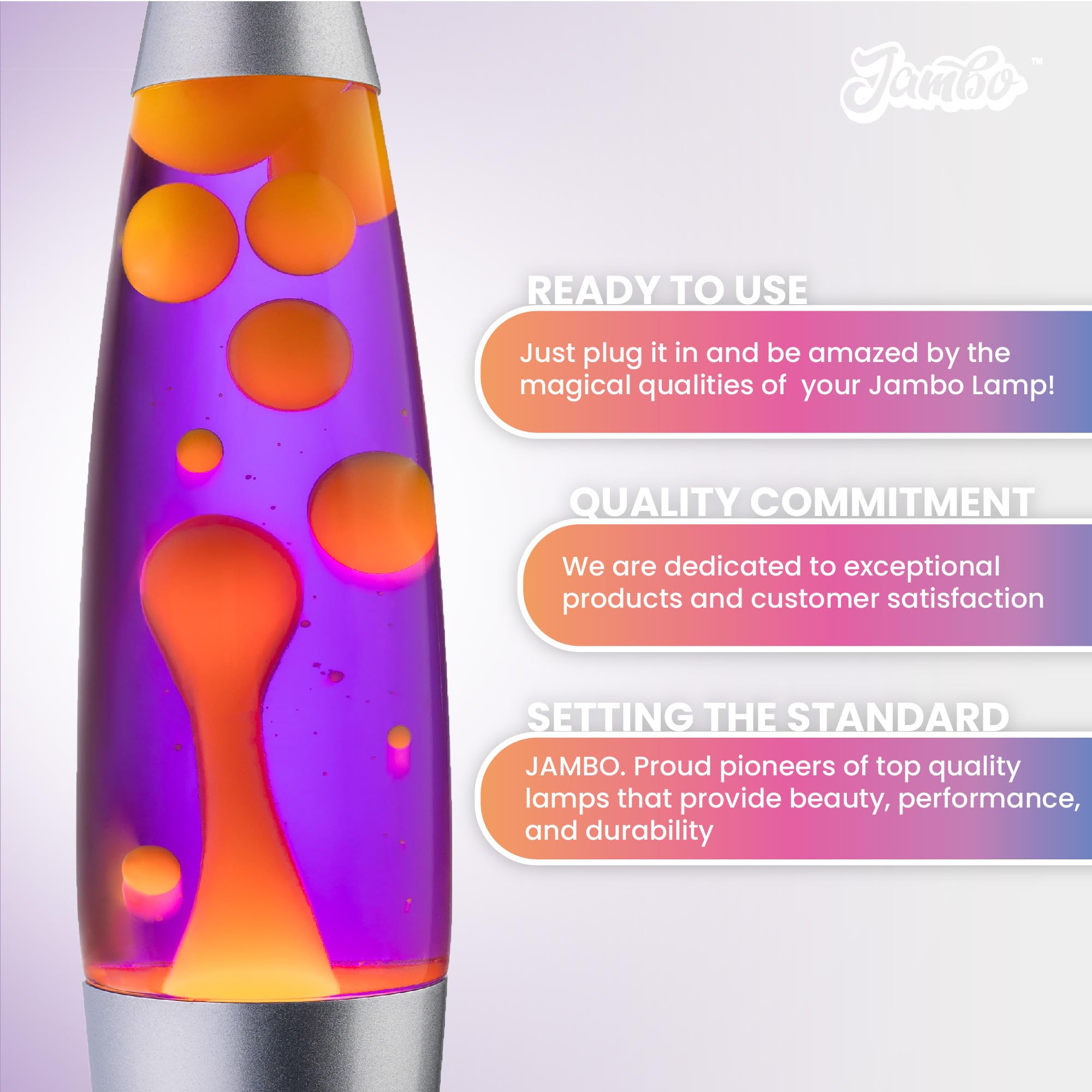 JAMBO night light with liquid motion delivers subtle illumination.