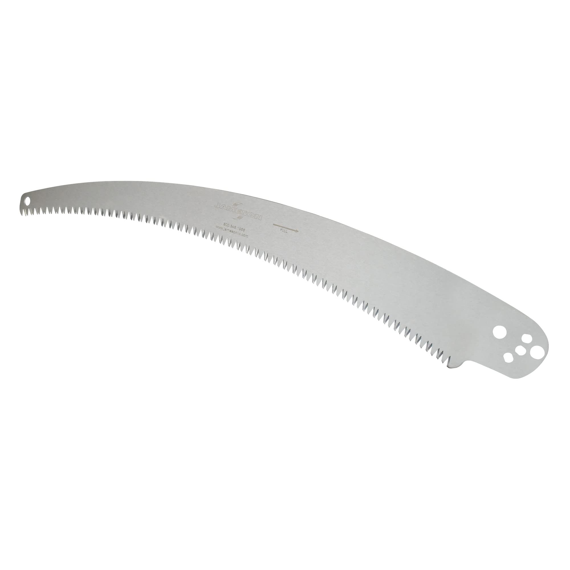 Jameson SB-13TE 13-inch Barracuda Tri-Cut blade close-up showing clean cut potential.