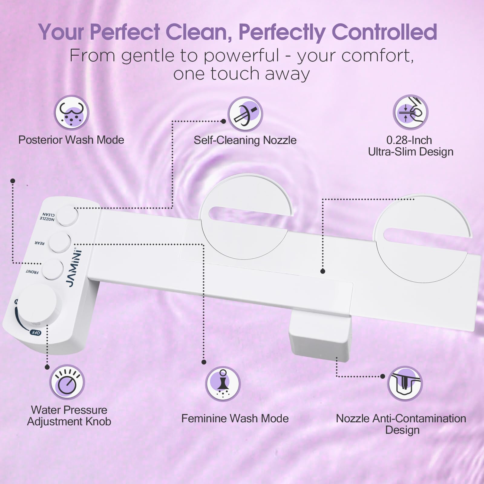 Installation kit image demonstrates tool-free setup with included hardware