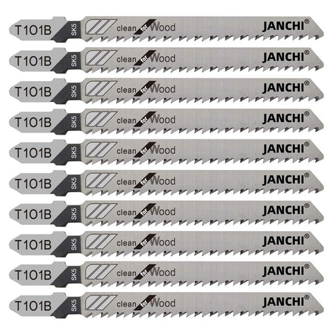 Janchi T101B blades, 4-inch length, for clean straight cuts in wood.