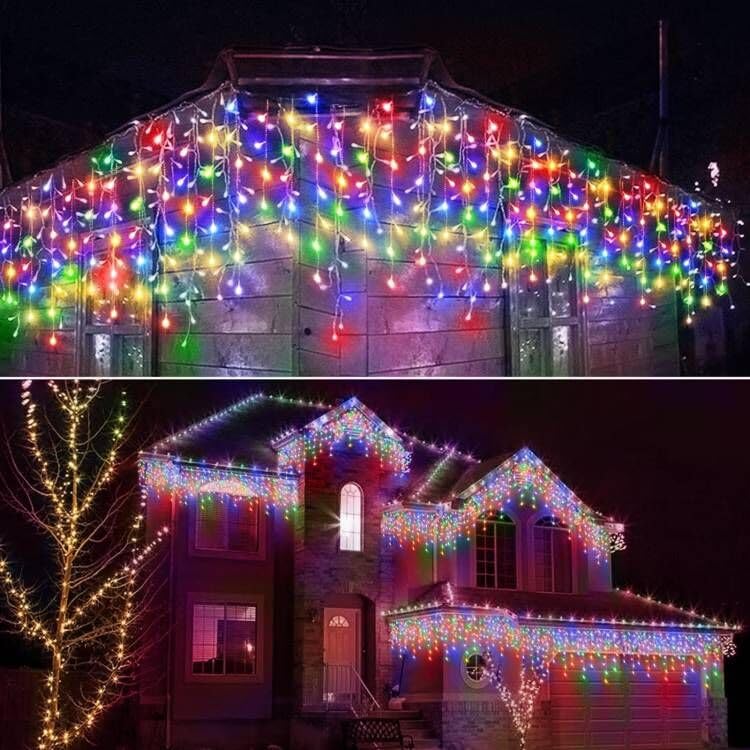 Janchs icicle lights showcasing eight modes for ambiance