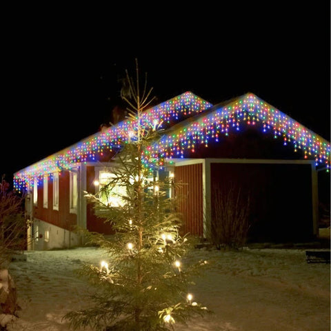 Janchs 40 ft length overview of icicle light string