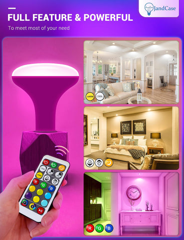 JandCase BR30 timer function helps schedule auto off.