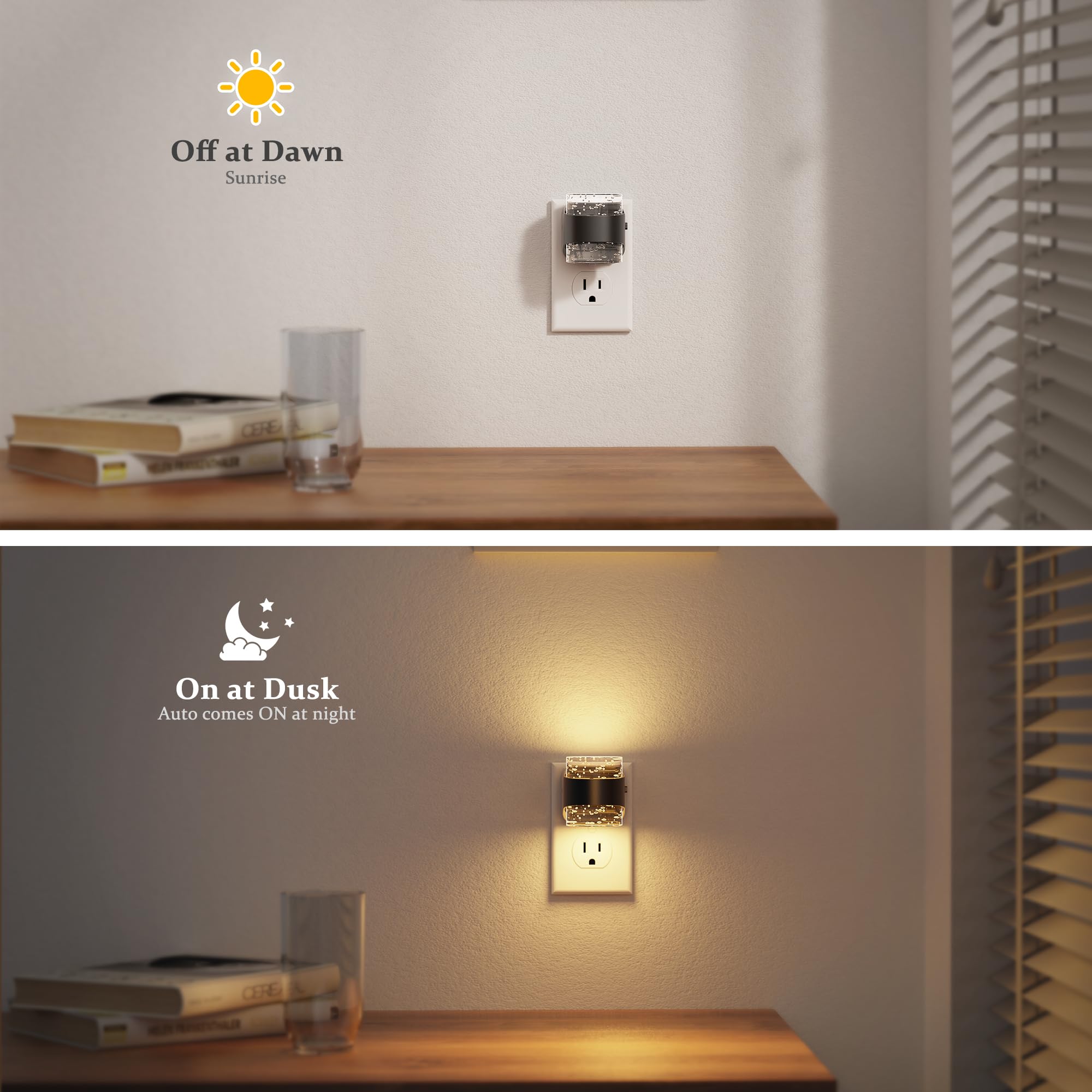 JandCase night light offers five brightness levels for flexible room lighting.