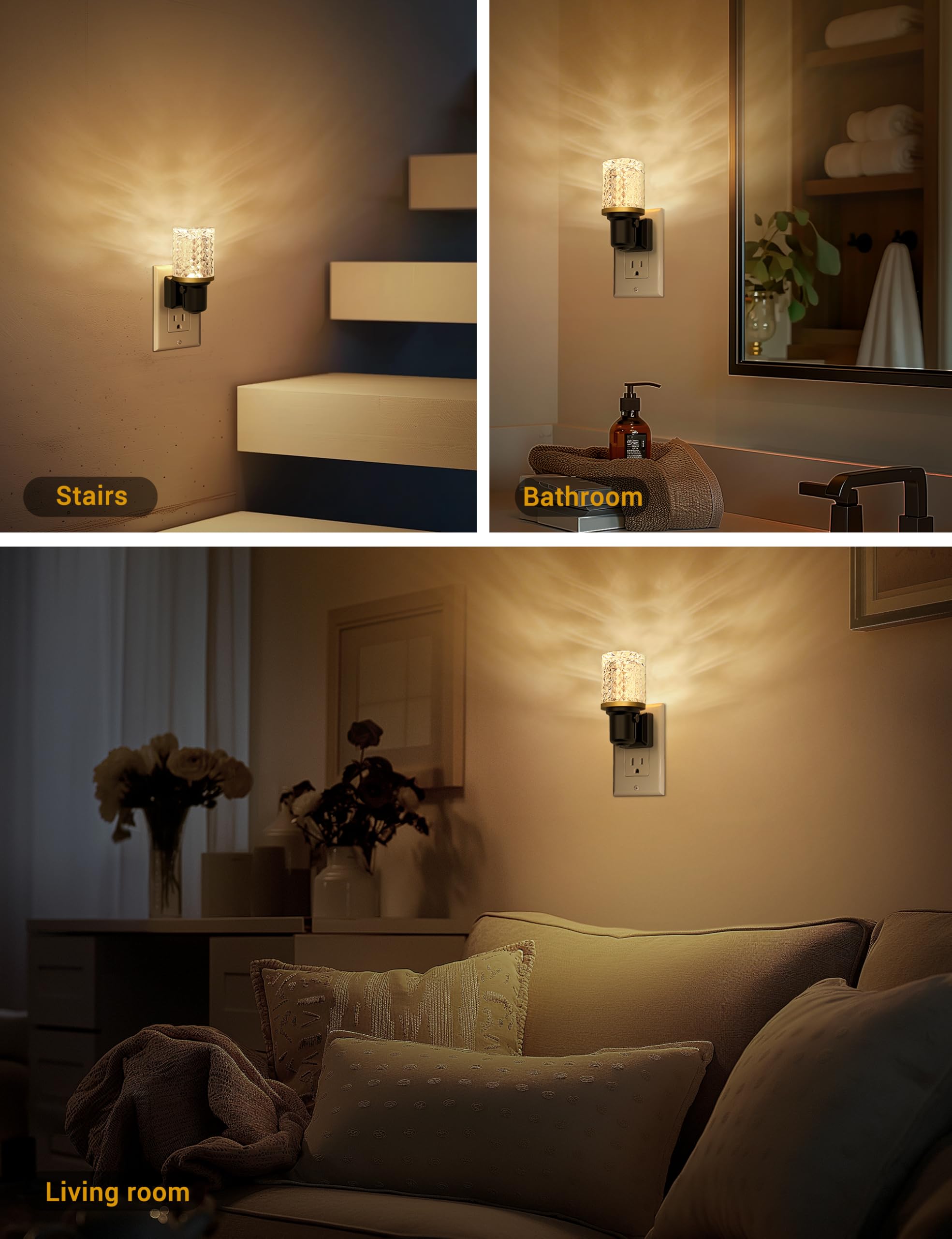 JandCase acrylic night light provides durable, modern home accent