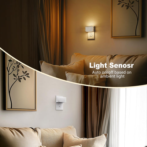 JandCase night light brightness indicator shows adjustable levels