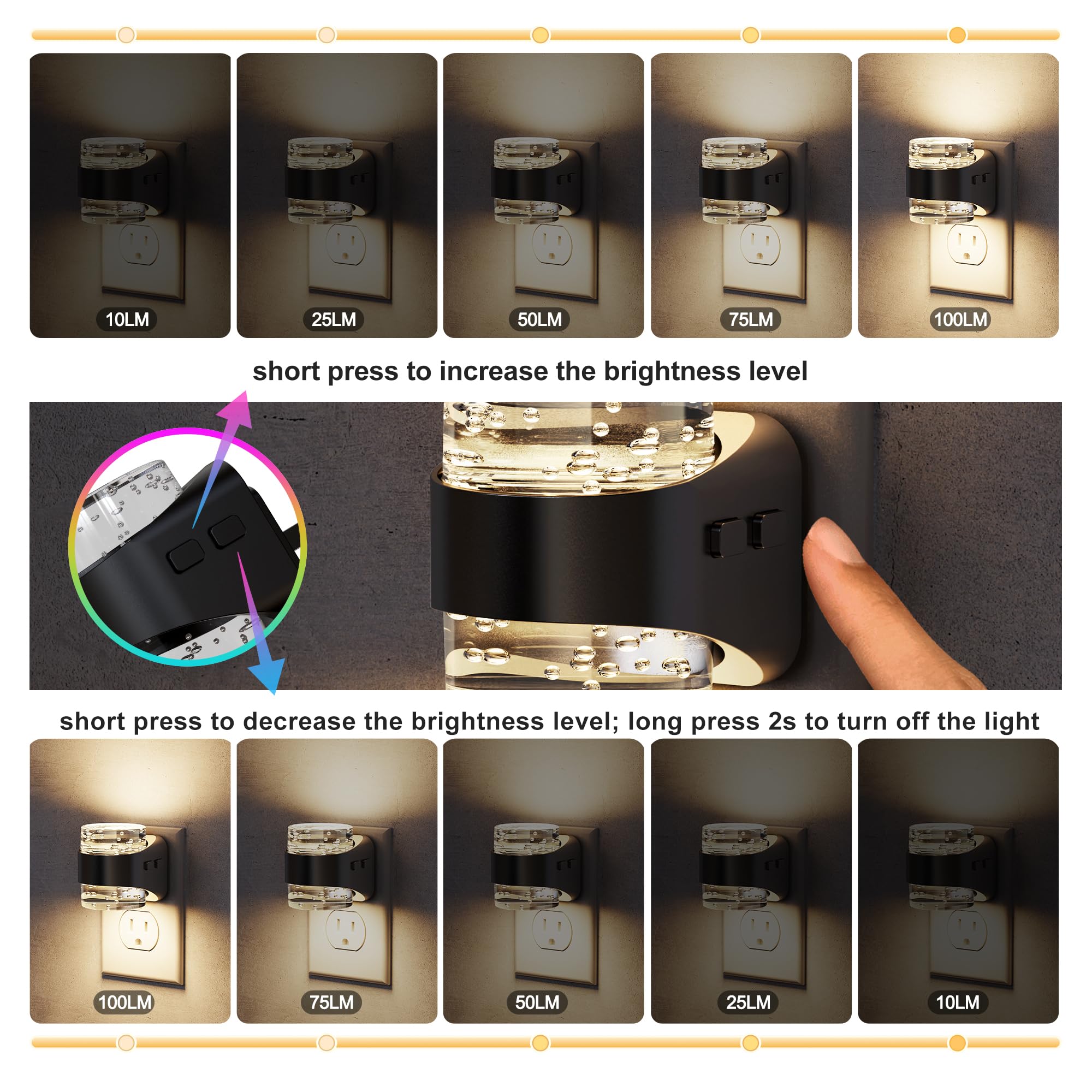 JandCase bubble light features a dusk-to-dawn sensor for automatic operation.