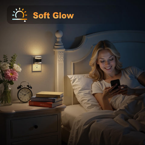 JandCase night light is suitable for bedrooms, hallways, bathrooms, and nurseries.