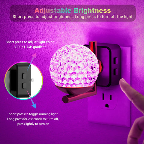 Warm 3000K white option creates cozy bedroom lighting.