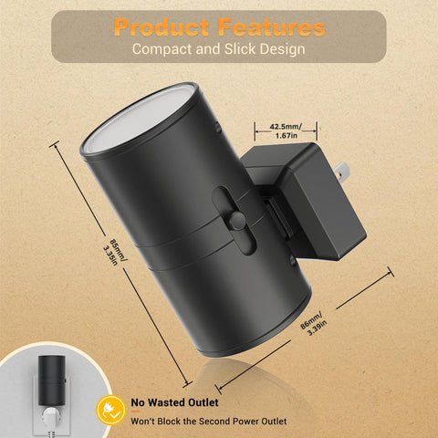 JandCase modern-design night light blends with contemporary decor.
