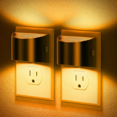 JandCase Night Light amber glow guides safe hallways at night.