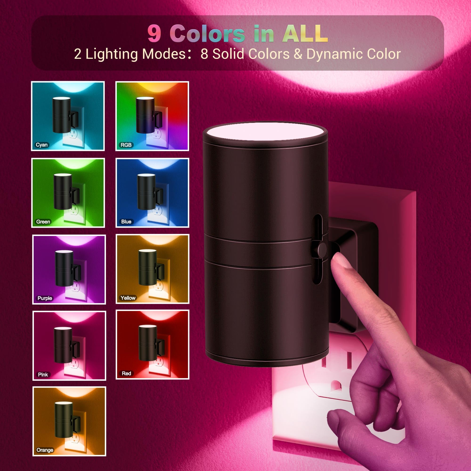 JandCase night light ambient glow enhances hallway atmosphere.