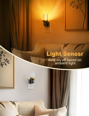 JandCase night light with auto on/off sensor saves energy in dim stairways.