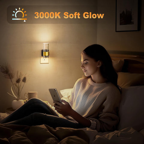 JandCase automatic sensor night light activates in dim environments